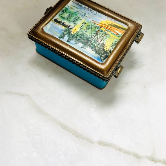 Claude Monet Trinket Box. Vintage painting trinket box. Artwork Trinket box. - Picture 4 of 8